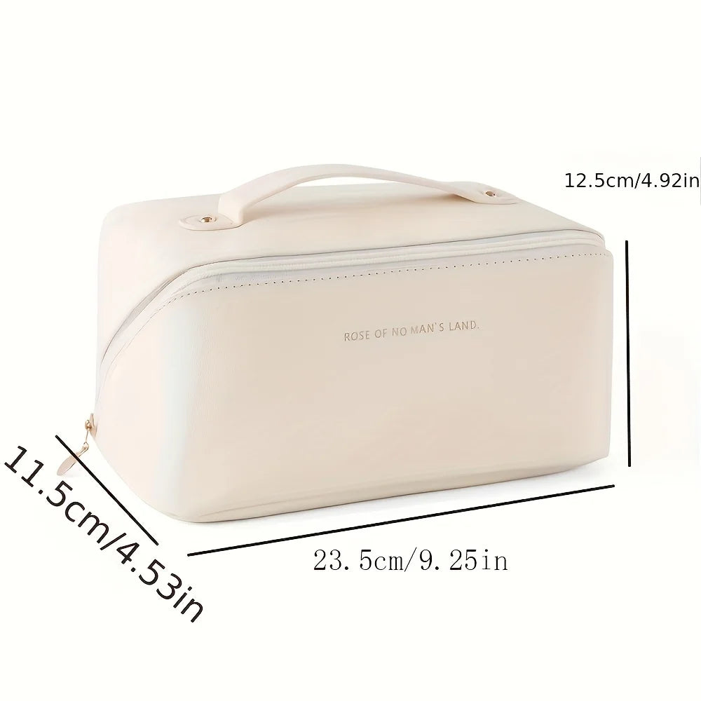 Trousse de Maquillage Élégante en Simili Cuir