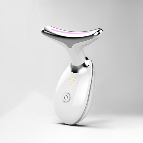 Appareil de massage facial Sculpteur de Visage Ma boutique blanc et argenté pour le raffermissement de la peau